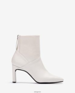 άσπρο 84Z4P1014 γυναίκες Unisa τετράγωνο μποτάκι με ψηλό τακούνι