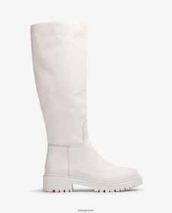 άσπρο 84Z4P1049 γυναίκες Unisa δερμάτινο μποτάκι με σόλα τροχιάς