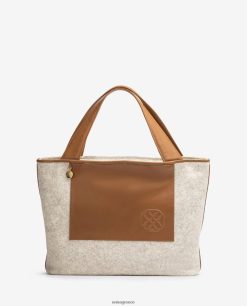 άσπρο 84Z4P1139 γυναίκες Unisa τσάντα shopper κατασκευασμένη από ανακυκλωμένο ύφασμα