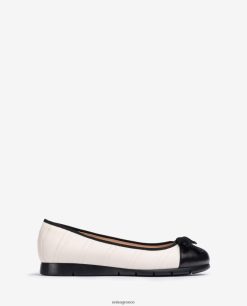 άσπρο 84Z4P1265 γυναίκες Unisa καπιτονέ παπούτσι μπαλαρίνας