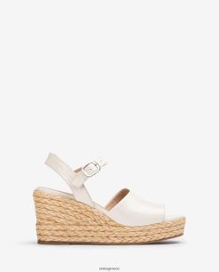 άσπρο 84Z4P299 γυναίκες Unisa φαρδύ σανδάλι βαμπ και γιούτα