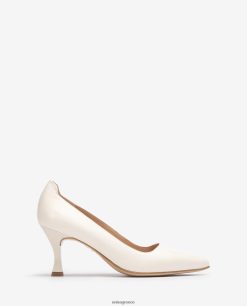 άσπρο 84Z4P574 γυναίκες Unisa αντλία με βαμμένο τακούνι