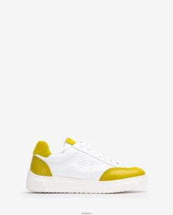 άσπρο 84Z4P652 γυναίκες Unisa sneaker με μύτη και τακούνι σε αντίθεση