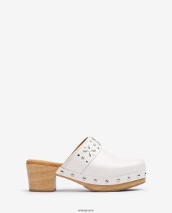 άσπρο 84Z4P822 γυναίκες Unisa μουλάρι με καρφιά