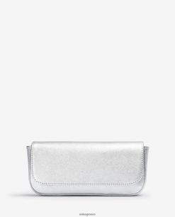 ασήμι 84Z4P1212 γυναίκες Unisa μεταλλική δερμάτινη τσάντα για πάρτι