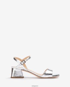 ασήμι 84Z4P151 γυναίκες Unisa σανδάλι με φαρδύ τακούνι