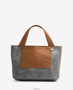 γκρί 84Z4P1138 γυναίκες Unisa τσάντα shopper κατασκευασμένη από ανακυκλωμένο ύφασμα