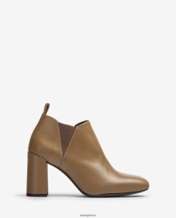 καφέ 84Z4P1005 γυναίκες Unisa μποτάκι με πλαϊνές λαβές