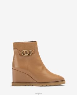 καφέ 84Z4P1010 γυναίκες Unisa ψηλό μποτάκι