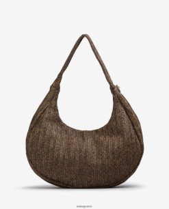 καφέ 84Z4P1101 γυναίκες Unisa μεγάλη τσάντα ώμου