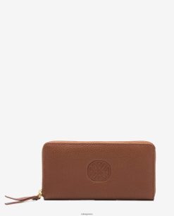 καφέ 84Z4P1232 γυναίκες Unisa μονόγραμμα λεπτό πορτοφόλι