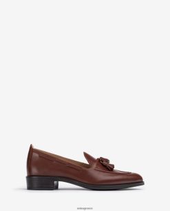 καφέ 84Z4P1274 γυναίκες Unisa loafers με φούντες