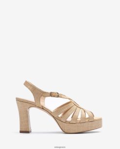 καφέ 84Z4P1311 γυναίκες Unisa σανδάλι φτιαγμένο σε ραφιά