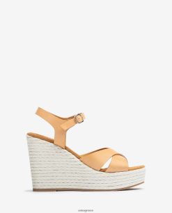 καφέ 84Z4P193 γυναίκες Unisa ψηλό πέδιλο