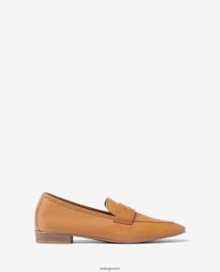 καφέ 84Z4P598 γυναίκες Unisa δερμάτινα loafers
