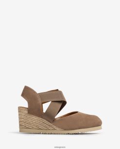καφέ 84Z4P771 γυναίκες Unisa σανδάλι με ελαστικές τιράντες
