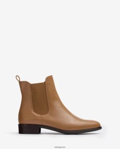 καφέ 84Z4P881 γυναίκες Unisa μποτάκι chelsea με φερμουάρ