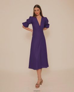 λιλα 84Z4P1257 γυναίκες Unisa μίντι φόρεμα από δαντέλα με απαλές αποχρώσεις