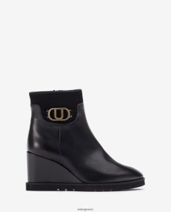 μαύρος 84Z4P1009 γυναίκες Unisa ψηλό μποτάκι