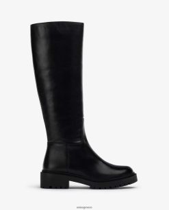 μαύρος 84Z4P1051 γυναίκες Unisa δερμάτινο μποτάκι με σόλα τροχιάς