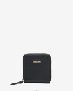 μαύρος 84Z4P1233 γυναίκες Unisa δερμάτινο πορτοφόλι με φερμουάρ