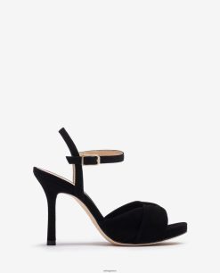 μαύρος 84Z4P289 γυναίκες Unisa crossover vamp ψηλοτάκουνο πέδιλο