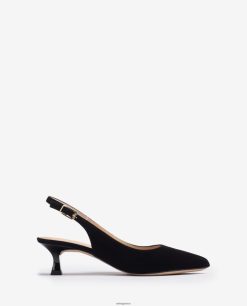 μαύρος 84Z4P520 γυναίκες Unisa σουέτ σφεντόνα πλάτη