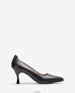 μαύρος 84Z4P573 γυναίκες Unisa αντλία με βαμμένο τακούνι