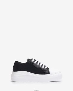 μαύρος 84Z4P657 γυναίκες Unisa sneaker σε ύφασμα