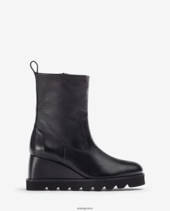 μαύρος 84Z4P975 γυναίκες Unisa μποτάκι με λαστιχένια σόλα