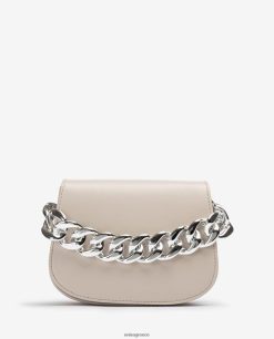 μπεζ 84Z4P1200 γυναίκες Unisa τσάντα με χρυσή αλυσίδα