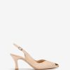 μπεζ 84Z4P1324 γυναίκες Unisa slingback παπούτσι με μυτερή μύτη.