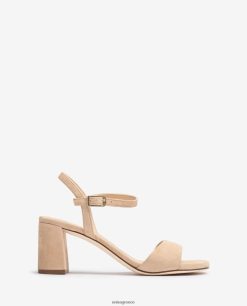 μπεζ 84Z4P35 γυναίκες Unisa πέδιλο τετράγωνης σόλας