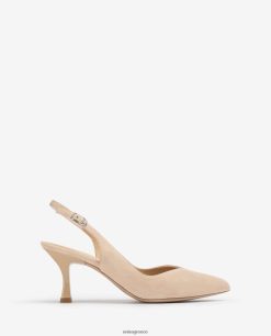 μπεζ 84Z4P546 γυναίκες Unisa slingback με βαμμένο τακούνι