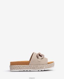 μπεζ 84Z4P811 γυναίκες Unisa σανδάλι με επένδυση αλυσίδας