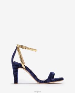 μπλε 84Z4P1315 γυναίκες Unisa βελούδινο σανδάλι