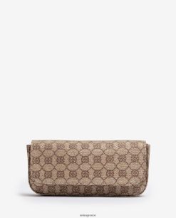 μπρούντζος 84Z4P1209 γυναίκες Unisa γυαλιστερή υφασμάτινη τσάντα πάρτι μονόγραμμα