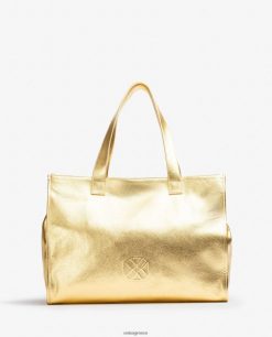 μόδα 84Z4P1122 γυναίκες Unisa δερμάτινη τσάντα με μεταλλικό εφέ