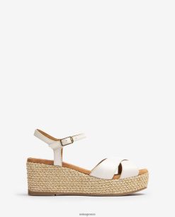 μόδα 84Z4P167 γυναίκες Unisa σανδάλι με τακούνι ραφίας