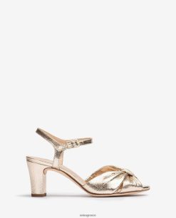 μόδα 84Z4P175 γυναίκες Unisa έξυπνο σανδάλι με μεταλλικό εφέ