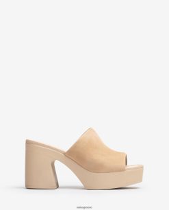 μόδα 84Z4P234 γυναίκες Unisa φαρδύ vamp σανδάλι με μπλοκ τακούνι