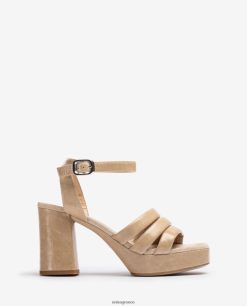 μόδα 84Z4P321 γυναίκες Unisa δερμάτινο πέδιλο με αγκράφα