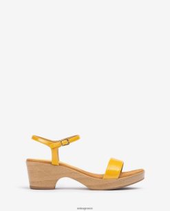 μόδα 84Z4P441 γυναίκες Unisa πέδιλο δερμάτινο μπλοκ