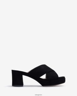 μόδα 84Z4P824 γυναίκες Unisa σουέντ πέδιλο με τιράντες