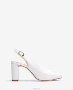 μόδα 84Z4P837 γυναίκες Unisa δερμάτινα νυφικά slingback peep toe παπούτσια