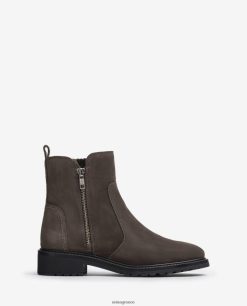 μόδα 84Z4P889 γυναίκες Unisa σουέντ μποτάκι με φερμουάρ