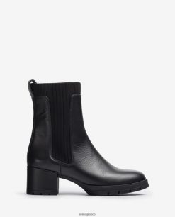 μόδα 84Z4P939 παιδιά Unisa δερμάτινο μποτάκι με ριμπ κάλτσα