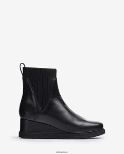 μόδα 84Z4P945 γυναίκες Unisa δερμάτινο μποτάκι με σφήνα