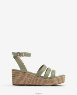 πράσινος 84Z4P369 γυναίκες Unisa σανδάλια με τιράντες με τετράγωνη μύτη