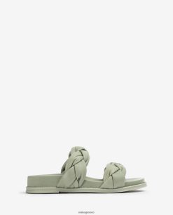 πράσινος 84Z4P389 γυναίκες Unisa πέδιλο με πλεγμένες τιράντες